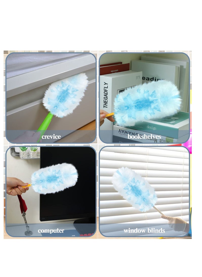 Excefore Refill Duster, 50PCS Duster Refills Bulk Disposable Replacement Duster Refills Replacement Head for Cleaning Home, Office, Blinds, Ceiling Fans, Furniture  - Image 5
