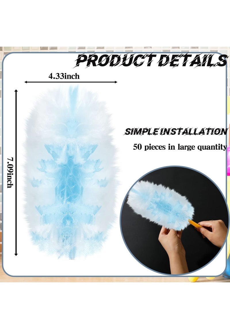 Excefore Refill Duster, 50PCS Duster Refills Bulk Disposable Replacement Duster Refills Replacement Head for Cleaning Home, Office, Blinds, Ceiling Fans, Furniture  - Image 3