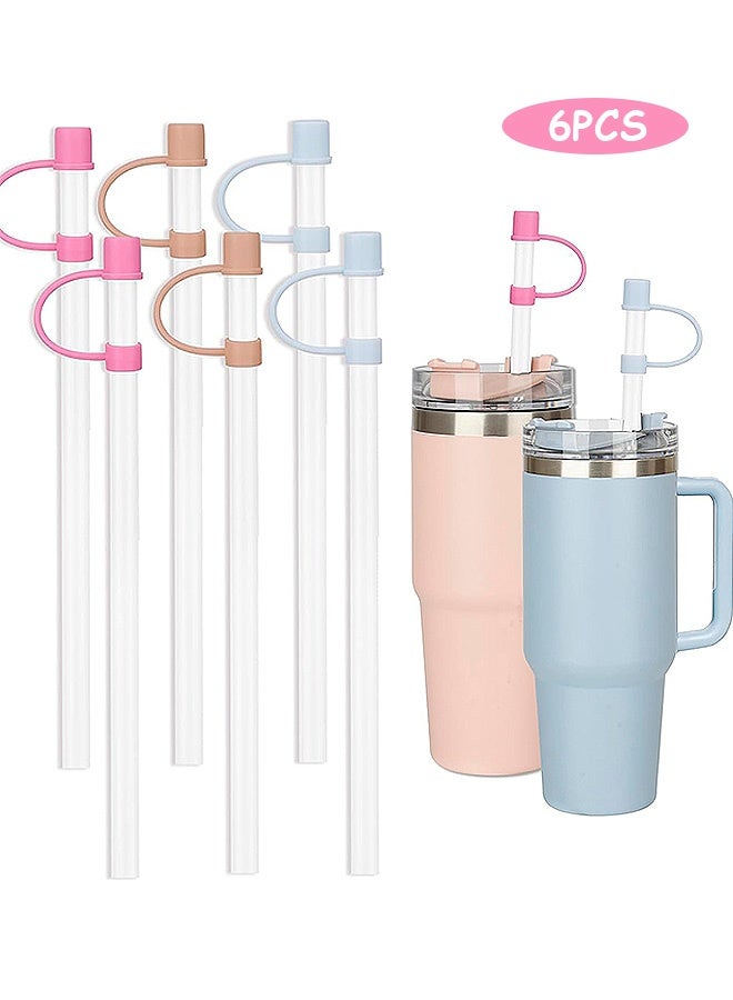 Photon 6 أزواج من شفاطات الشرب البديلة، غطاء سيليكون صالح للطعام، شفاطات أكواب ستانلي 40 أونصة و30 أونصة وما إلى ذلك - Image 1