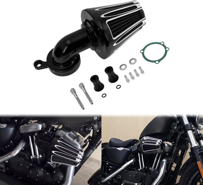 Wivplex Black Chrome Motorcycle Air Filter - Image 3