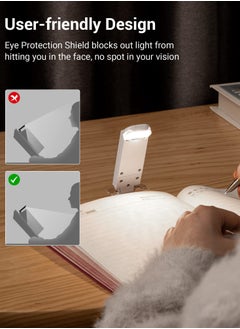 Macaiiroos ضوء قراءة الكتب القابل لإعادة الشحن عبر USB  - Image 5