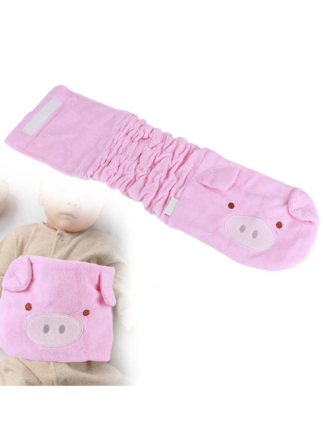 Thoraya Adjustable Baby Belly Band Infant Belly Protector Soft Bellyband Navel Guard Girth BeltPink  - Image 5