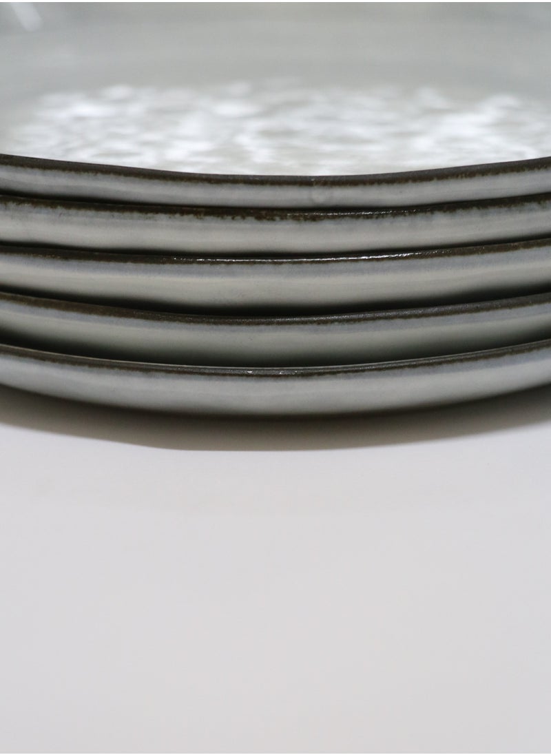 LOFT PLATE SET,SET OF 12 PCS,STONEWARE-202173B  - Image 4