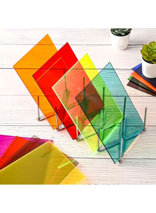 6pcs Multicolor 2 8mm Thick Acrylic Sheets Easy To Cut For Crafts And Laser Cutting - Image 4