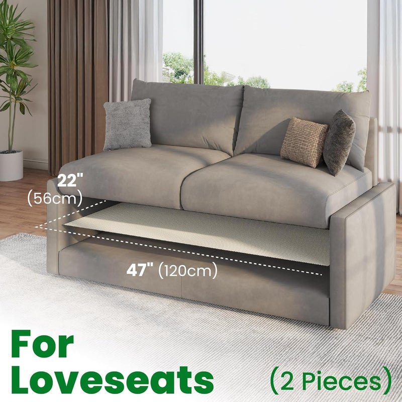 ECOHomes Couch Cushion Grip Pad, Couch Cushion Non Slip Pads Keep Sofa Cushions from Sliding - Anti Slip Couch & Patio Grips Stop Sliding, Mattress Gripper to Prevent Sliding (Loveseat, 2 PCs Pack) - Image 3