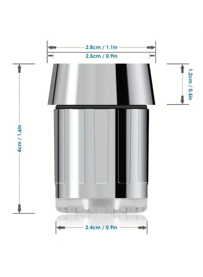 7 Colors Flashing LED Sensor Faucet Bubbler Water Powered For Kitchen Bathroom Sinks - Image 4
