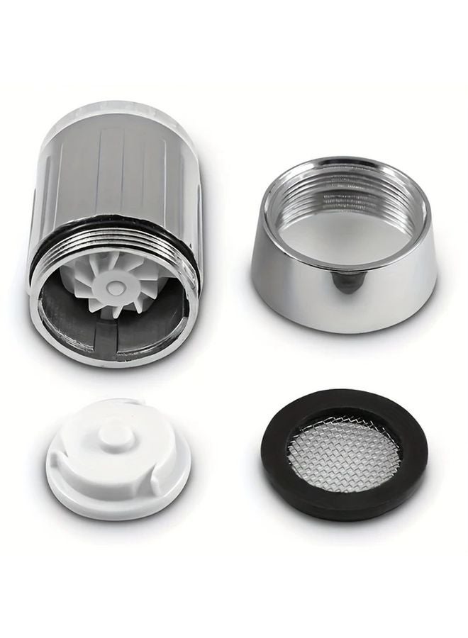 7 Colors Flashing LED Sensor Faucet Bubbler Water Powered For Kitchen Bathroom Sinks - Image 5