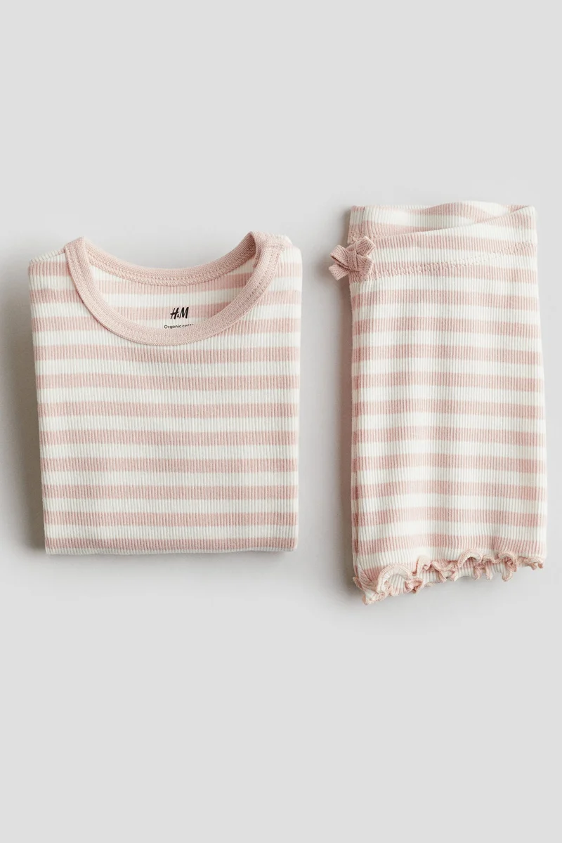 اتش اند ام طقم ملابس قطني - عبوة من قطعتين