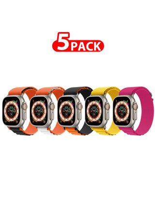 5 Pack For Apple Watch Band 49mm 45mm 44mm 42mm Alpine Loop Band Women Men Adjustable with Metal G-Hook Strap for iWatch Ultra Series SE 8/7/6/5/4/3/2/1 Multicolour - pzsku/Z6EFDD3F4CEA8808393D2Z/45/_/1691918794/15105850-8d7e-4b90-aff3-d9b18f78cd1e