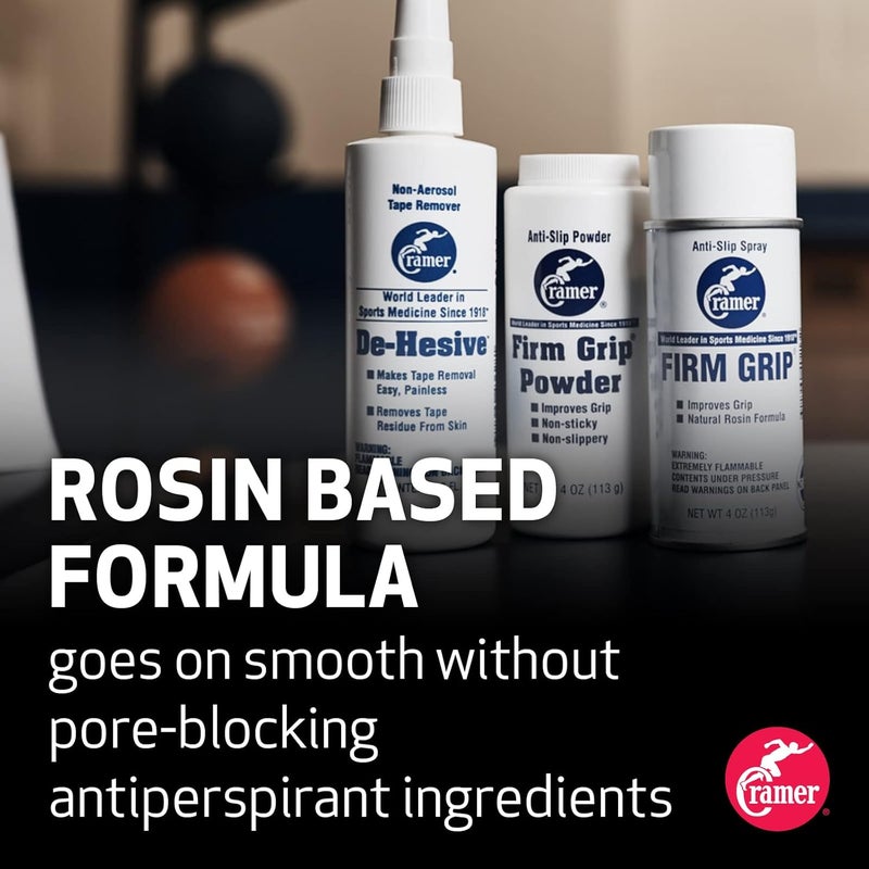 Cramer Firm Grip, Anti-Slip Grip Enhancer for Sweaty Hands & Activities Like Football, Tennis, Golf, Weightlifting, Pole Fitness & Gymnastics, Spray or Powder, 4 Ounce - Image 4