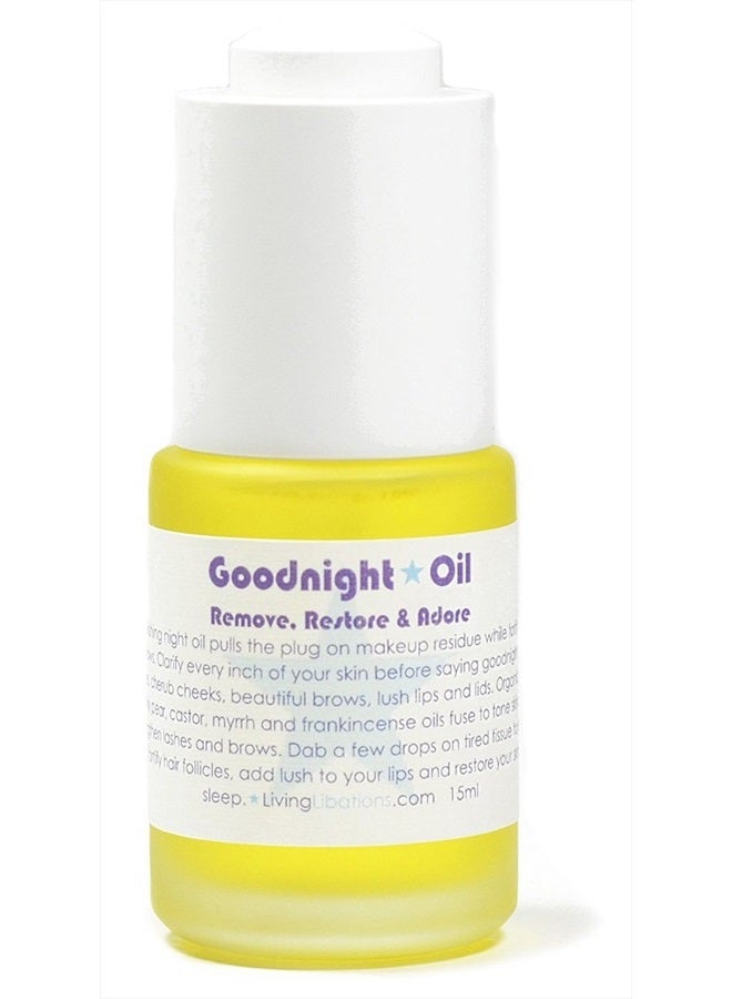 Living Libations Organic/Wildcrafted Goodnight Oil Eye Makeup Remover (0.5 fl oz / 15 ml)