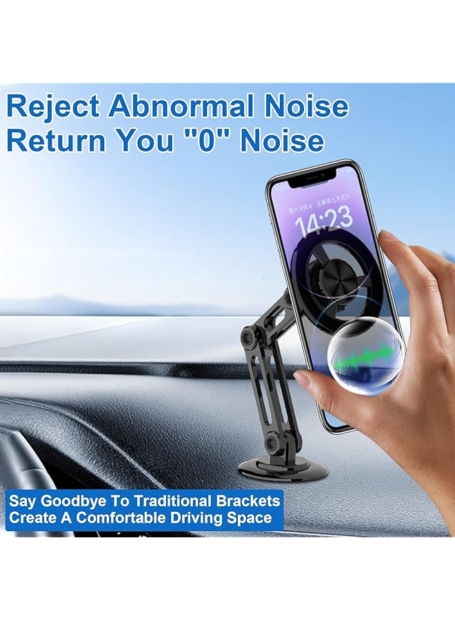 KASTWAVE Car Phone Holder, Magnetic Phone Holder For Car 360° Adjustable Cell Phone Mount Magnetic Suction Car Phone Holder Universal Metal Car Phone Holder For All Mobile Phones - Image 2