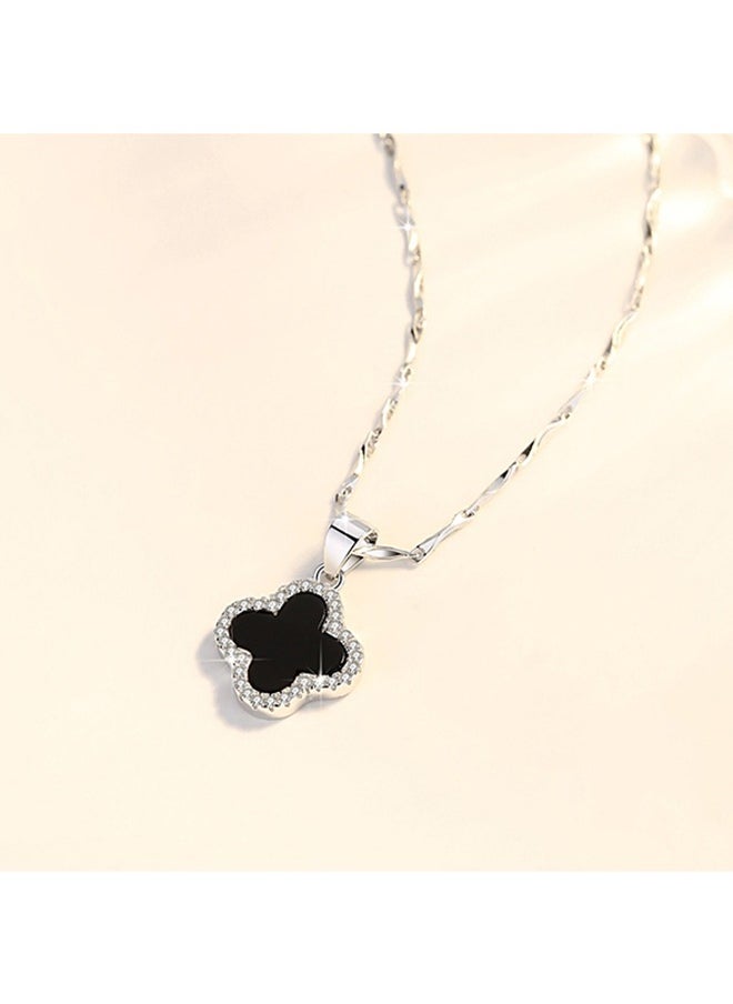 BiuTFon Pendant Necklace for Women Four-Leaf Clover Pendant Necklace with Jewelry Gift Box, Chic Elegant Design Stylish Necklace  - Image 3