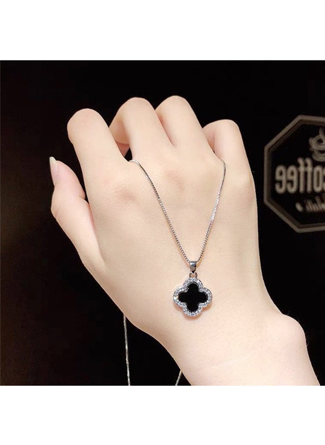 BiuTFon Pendant Necklace for Women Four-Leaf Clover Pendant Necklace with Jewelry Gift Box, Chic Elegant Design Stylish Necklace  - Image 4