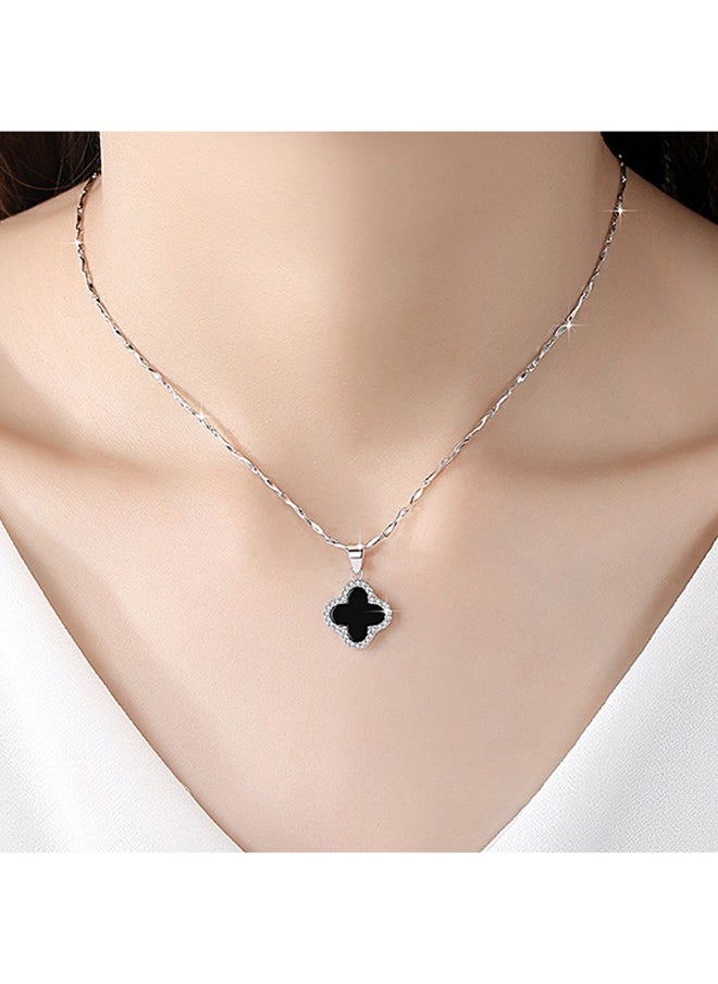 BiuTFon Pendant Necklace for Women Four-Leaf Clover Pendant Necklace with Jewelry Gift Box, Chic Elegant Design Stylish Necklace  - Image 1
