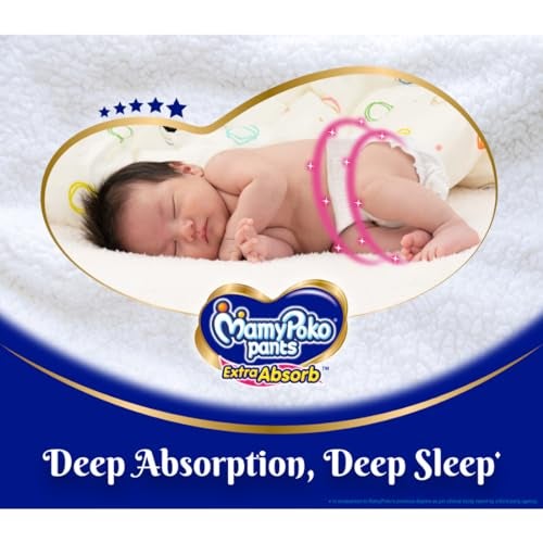 MamyPoko Pants Extra Absorb Baby Diapers, Medium (M), 42 Count, 7-12 kg - Image 3