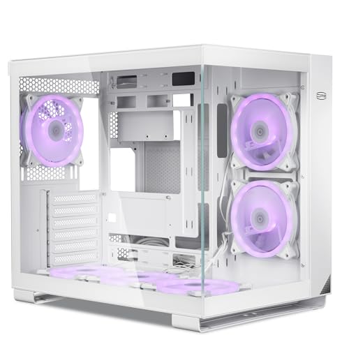 PCCOOLER PC Case Mid Tower Desktop Computer Gaming Superior Case for ATX/M-ATX/ITX with 6 ARGB Case Fans,Column-Free Design,360MM Radiator&400MM GPU Support,Easy Installation (C3T500 ARGB White) - Image 4