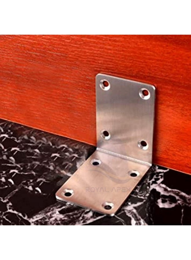 Royal Apex L Corner Bracket Connector Brace With Screws Right Angle Corner Brackets For Chairs Wardrobes Cabinets Dining Tables Desks Shelves Etc5Pcs 50X50Mm  - Image 3