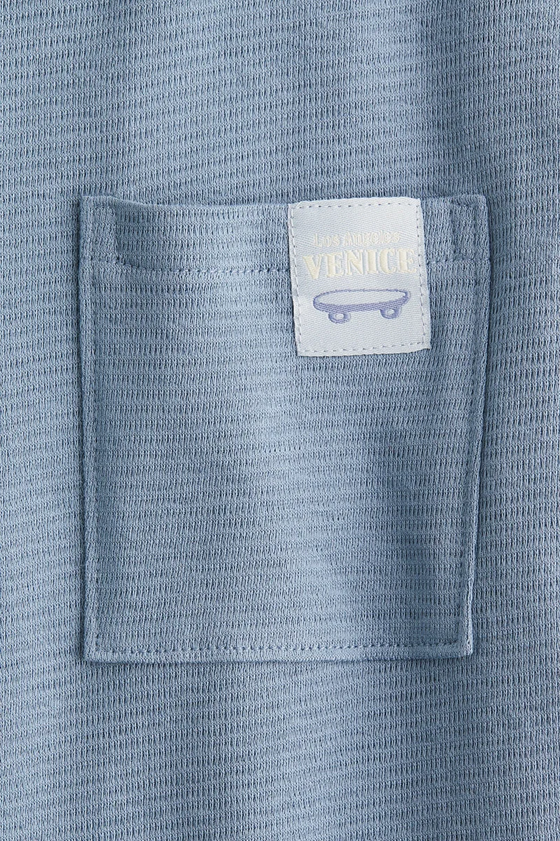 H&M Jacquard-jersey cotton T-shirt