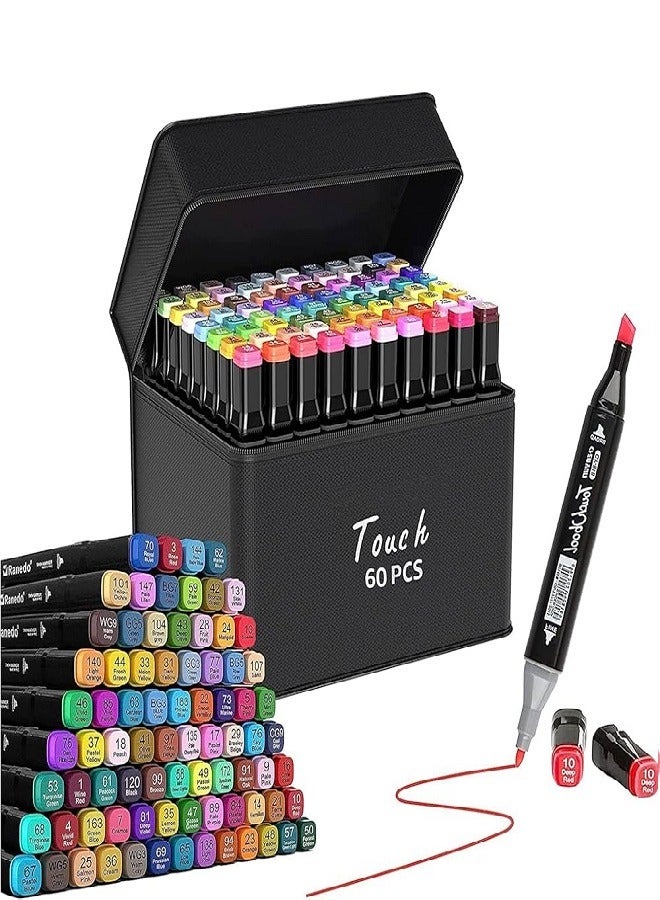 قلم ماركر جرافيك 60 قطعة متعدد الألوان - Image 1