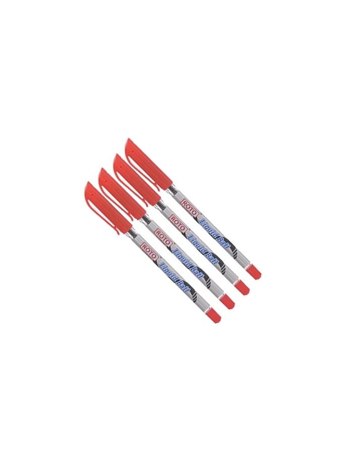 Roto - Liquid Ball Red 12-Piece Ballpoint Pen Set - Image 1