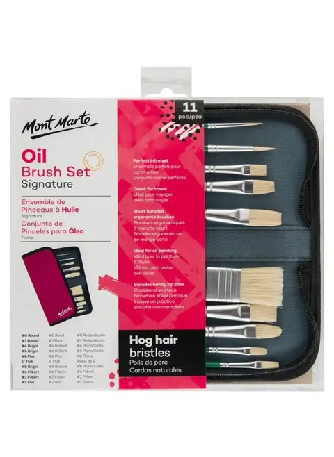 Brush Set in Wallet Oil - 11PC