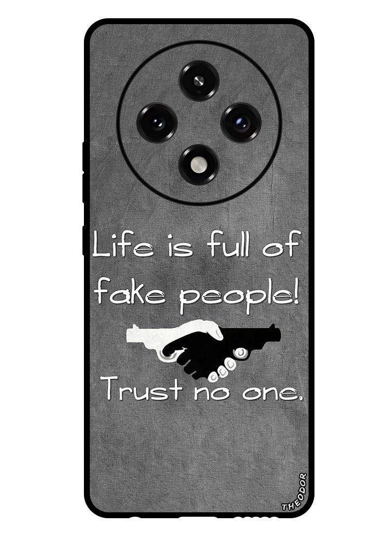 Theodor Protective Case Anti Scratch Shock Proof Bumper Cover For Oppo A3 Pro Life is Full of Fake People - Image 1