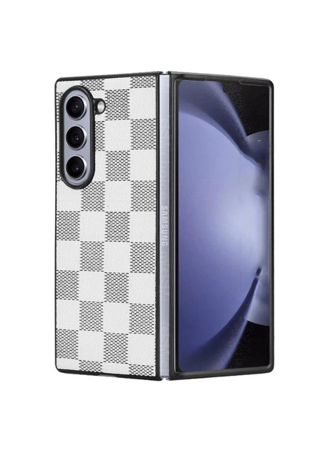 عام غطاء هاتف سامسونج جالكسي زد فولد 6 5G 2024، بإكسسوارات خلوية بنمط شبكي، من TPU الناعم والطبقة المزدوجة المطاطية المتينة للرجال والنساء. - Image 1