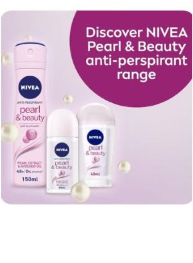 Nivea Pack Of 3 Nivea Pearl And Beauty Antiperspirant Roll On Deodorant 50 Ml - Image 4