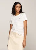 TOMMY HILFIGER 1985 Collection Textured Stripe Slim T-Shirt