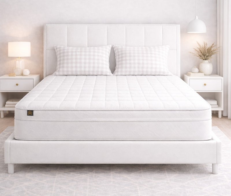 ريكسال هوم مرتبة Rexal Home Euro Heaven بريميوم بنظام النوابض الجيبية – سماكة 30 سم، ميموري فوم مع جل مبرد، فوم عالي المرونة، دعم متوسط الصلابة، تخفيف الضغط وعزل حركة منخفض، مقاس كوين 150 × 190 سم - Image 1