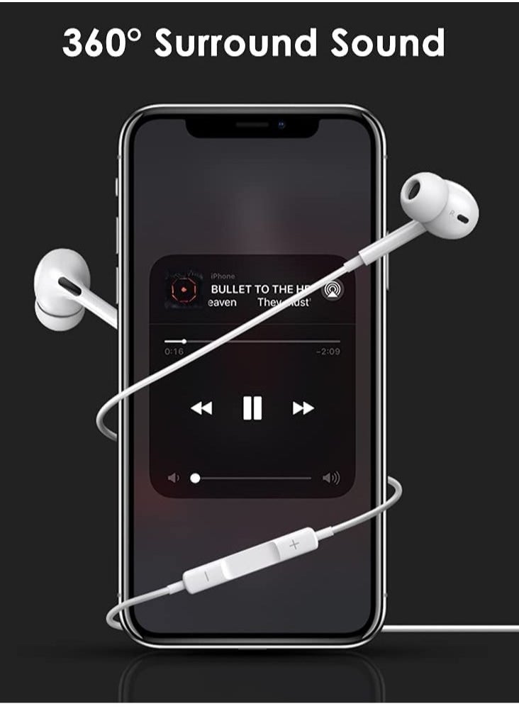 ELTRAZONE - Compatibility Apple Earbuds with Lightning Wired Headphones [Apple MFI Certified], iPhone Lightning Connector, Compatible with iPhone 13/12/SE/11/XR/XS/X/7/7 Plus /8/8Plus, Supports All iOS Systems， - Image 1
