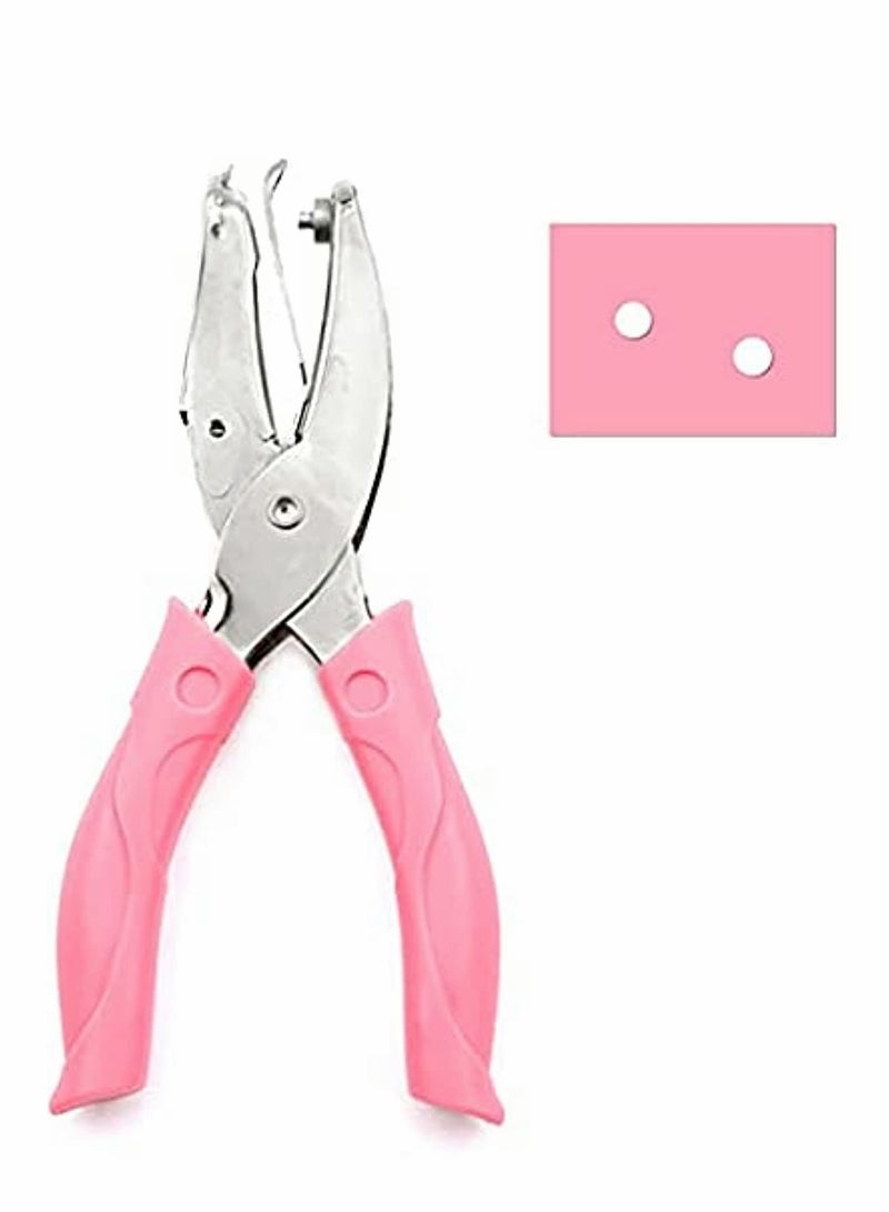 KASTWAVE Handheld 1/8 Inch Hole Paper Punch Puncher with Pink Grip（Circle-1/8"） Brand: KASTWAVE - Image 1