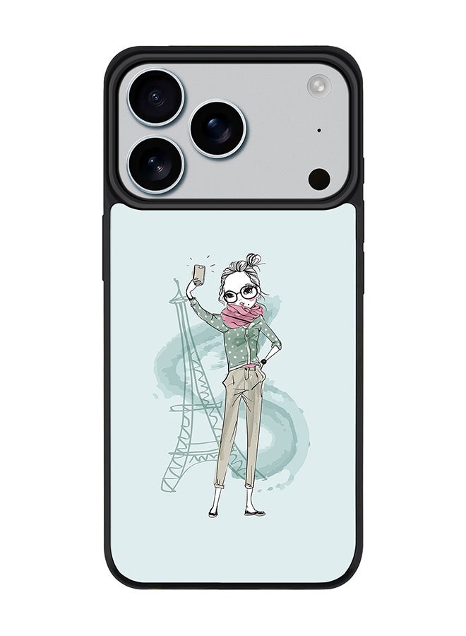 Stylizedd iPhone 17 Pro Case, [Compatible with MagSafe] Slim Magnetic cover Phone Case iPhone 17 Pro -Selfie by Eiffel - Image 1