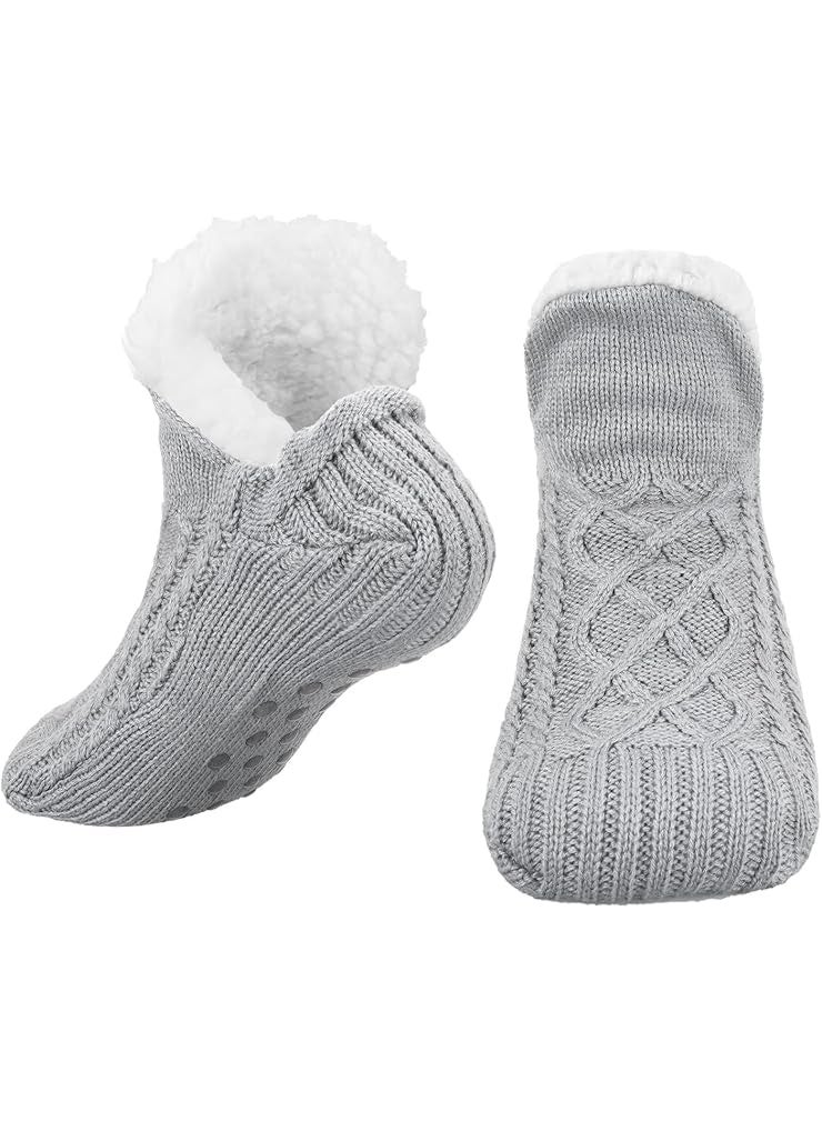 HZYH Fluffy Fleece Slipper Socks, Non-Slip Warm Winter Socks, Indoor Slipper Socks, Plush Socks, Home Sleep Gifts for Women - Image 1