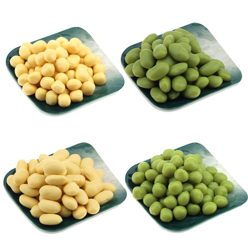 Meiwlong Meiwlong 100g Fake Beans Photography Props Soy Pea Yellow Green Edamame Combination Home Kitchen Embellishments  - Image 1