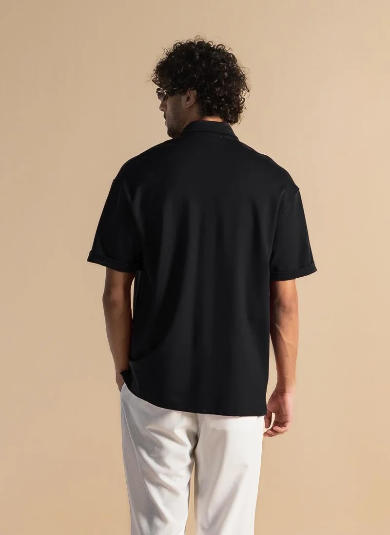 SHAPES DETAILED POCKET SHIRT