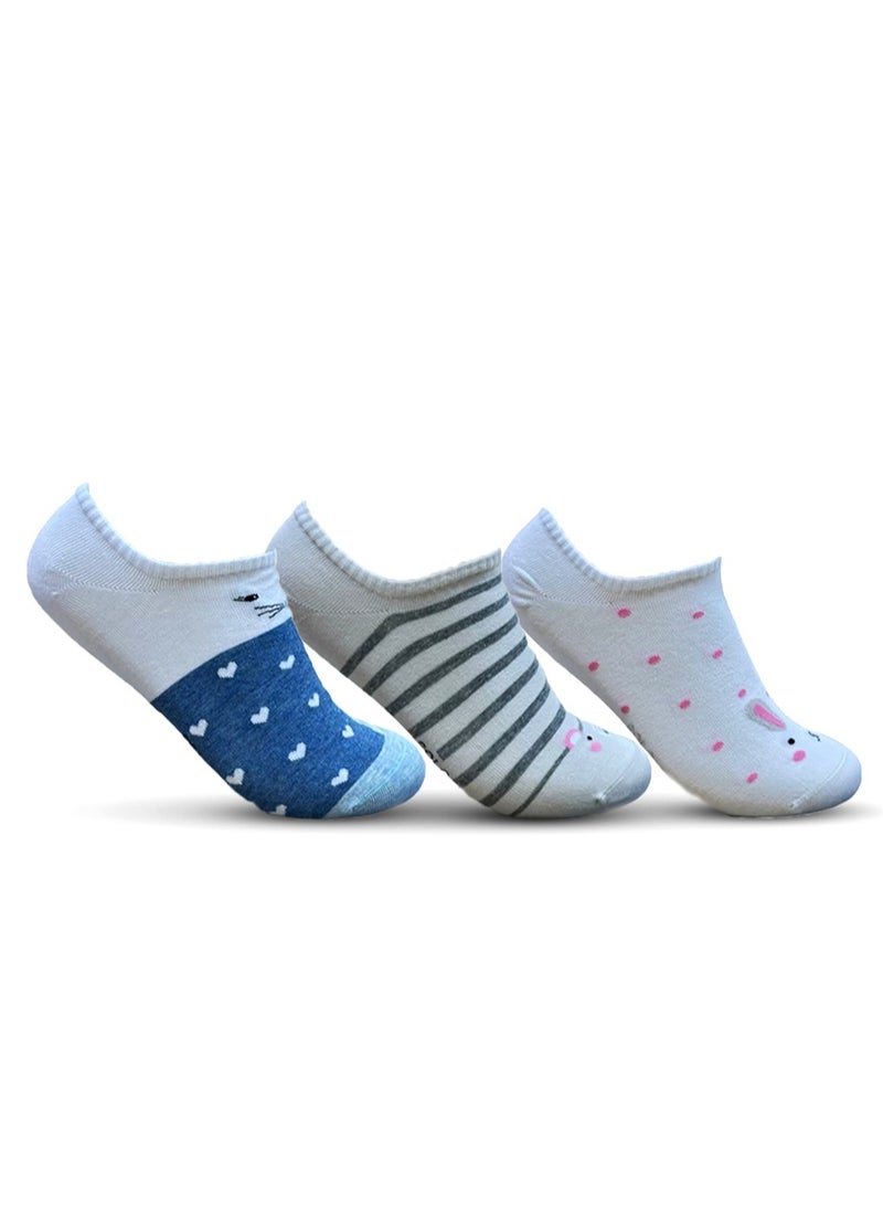 Solo Women Low Cut Designed Pack3 