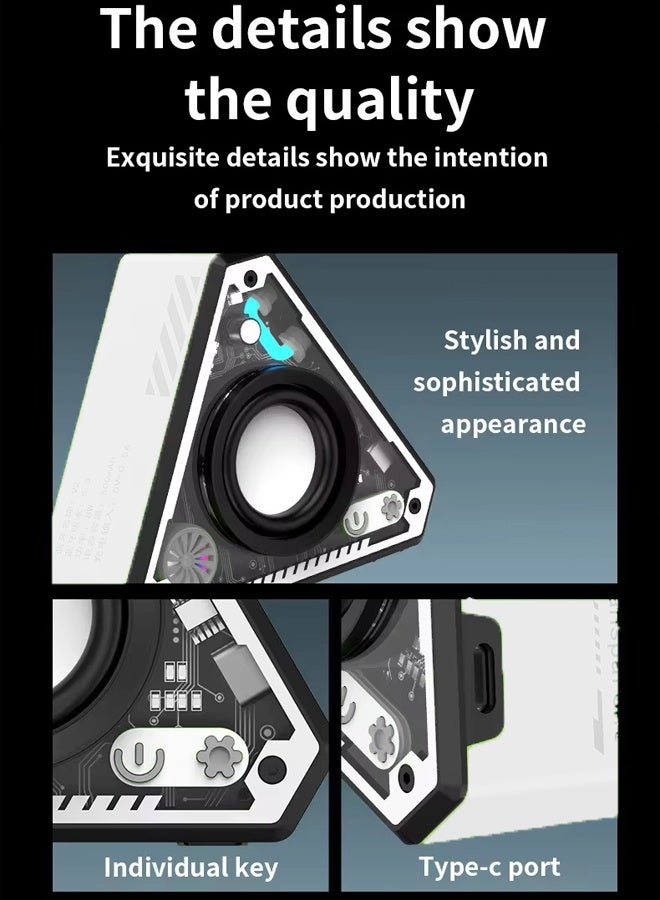 Vixplorn Wireless Bluetooth speaker,   Outdoor speaker   Smart speaker   Dual-device connectivity   With lighting   Portable for outdoor use - Image 3