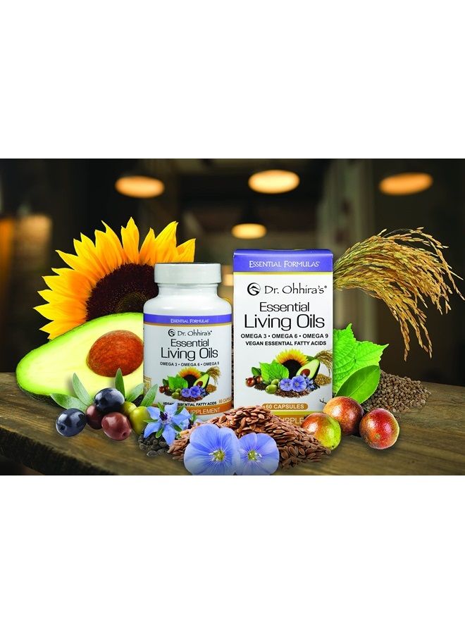 essential formulas Dr. Ohhira's Vegan Omega 3, EFA and Fish Oil Alternative, 60 Capsules - Image 1