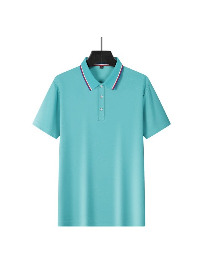 Men's Casual Golf Polo Shirt Quick Dry Short Sleeve Breathable Summer   Size Loose - Image 4