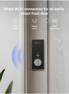 EZVIZ EZVIZ DL04 Smart Door Lock Smart Lock - Bluetooth & Wi-Fi Enabled, Multi-Method Keyless Entry, Remote Control, Anti-Tamper Alerts, Easy Installation - Ideal for Home Security  - Image 3