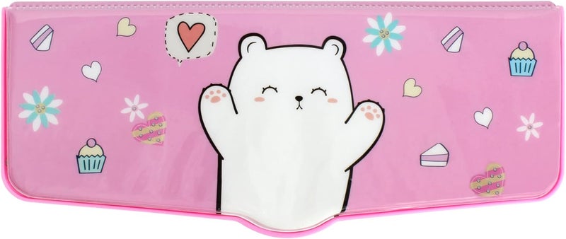 Minache All budget friendly options Multifunction Pencil Case, Pencil Box with 2 Compartments for Students - Cartoon Pattern Stationery Set with Pop Out Scissors and Pencil Sharpener Trendy varied sizing alternatives - Image 2