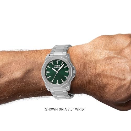 Invicta ساعة كواتز للرجال من إنفيكتا سبيدواي 42 مم من الفولاذ المقاوم للصدأ، فضي (الموديل: 46833) - Image 4