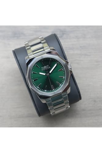 Invicta ساعة كواتز للرجال من إنفيكتا سبيدواي 42 مم من الفولاذ المقاوم للصدأ، فضي (الموديل: 46833) - Image 2