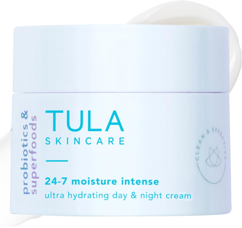 TULA Skin Care 24-7 Moisture Intense Ultra Hydrating Day & Night Cream - Travel-Size, Ultra Nourishing Moisturizer for Face. Soothe Skin, Maintain Skin Balance & Improve Skin Smoothness, 0.5 oz. - Image 1