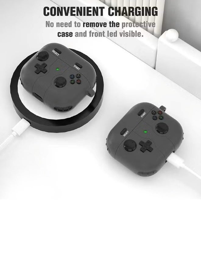 جراب واقٍ مع سلسلة مفاتيح لأجهزة Airpods 3، تصميم لاعب ألعاب، غطاء واقٍ ناعم من السيليكون لأجهزة Airpods الجيل الثالث 2021 - Image 5