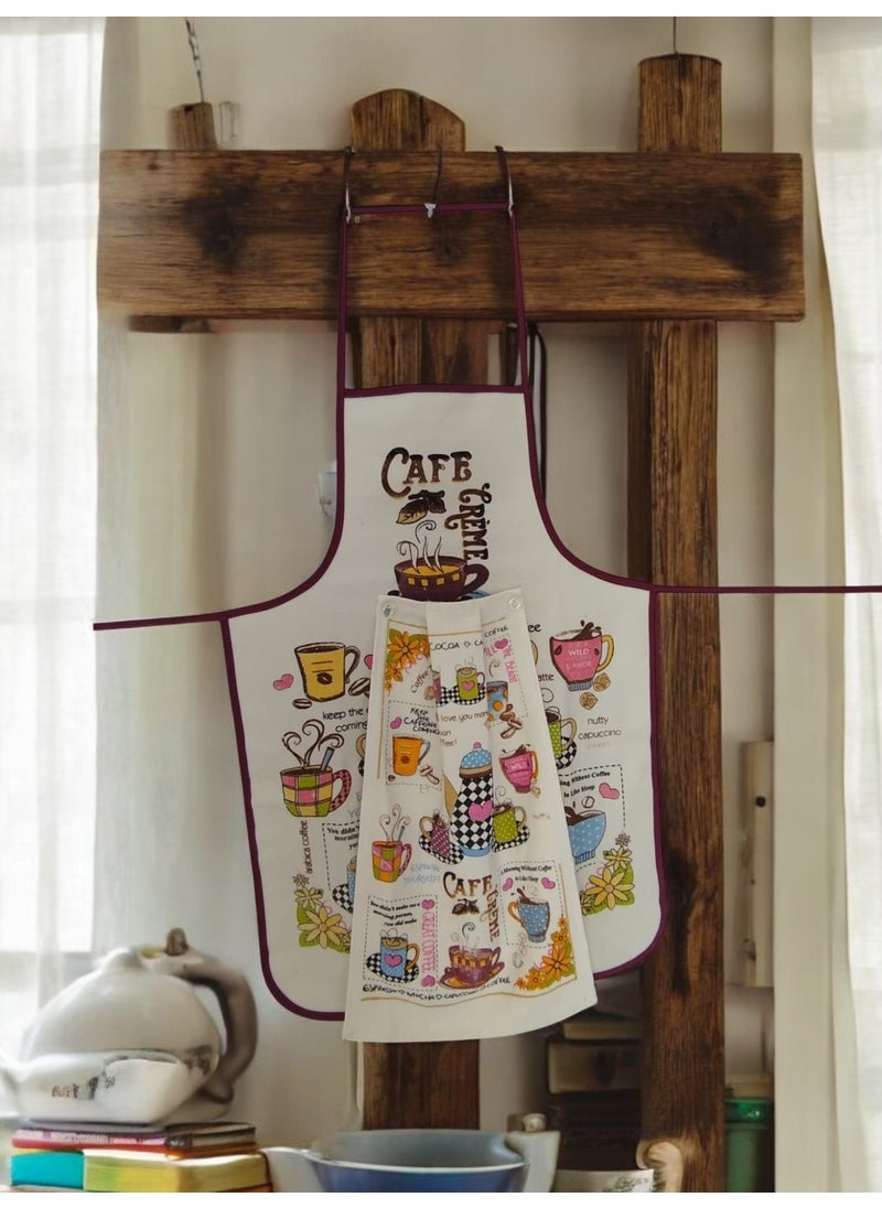 Cnr Garden Liquid Proof Printed Towel Kitchen Apron Towel Apron Set Soft Patterned  - Image 2