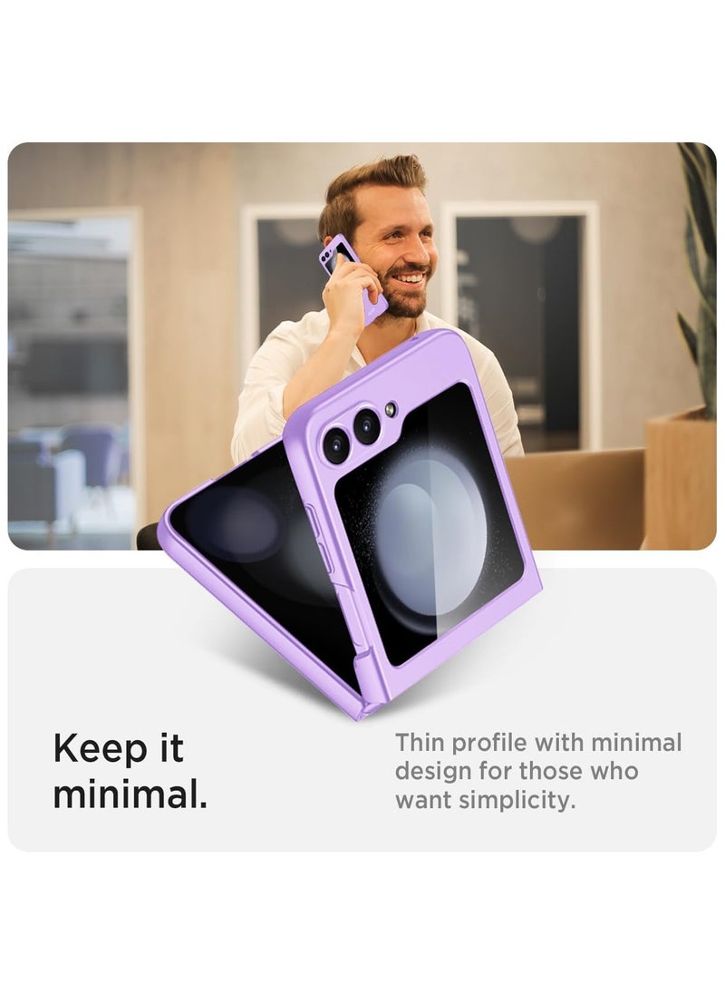 GKK - Ultra-Thin Case Compatible with Samsung Galaxy Z Flip 6, Matte Polycarbonate with Camera & Screen Protector Anti-Scratches Shockproof Flexible Protective Cover - Purple - Image 1