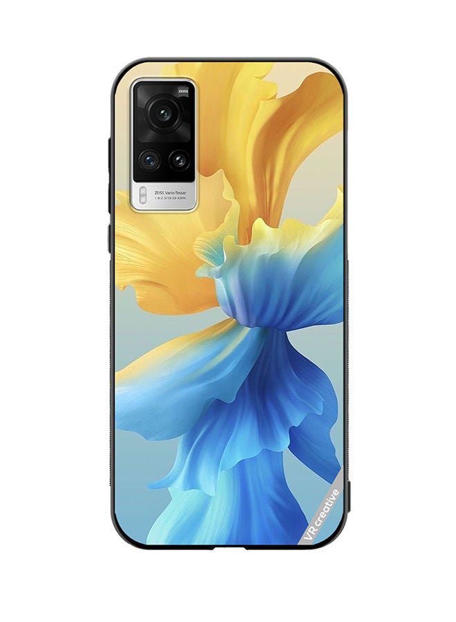 VR CREATIVE Protective Case Cover For Vivo X60 Pro Flower Design Multicolour - Image 1